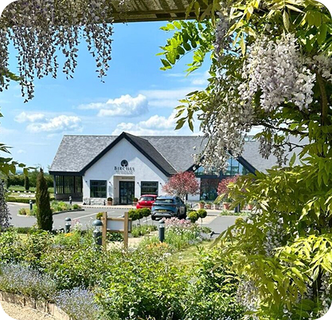 Care Cremations premises surrounded by greenery.